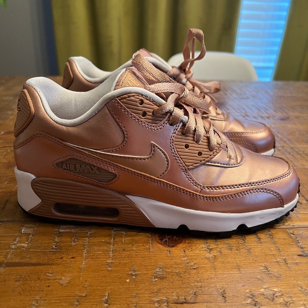 Nike Air Max 90 bronze and white (5.5Y/7W)